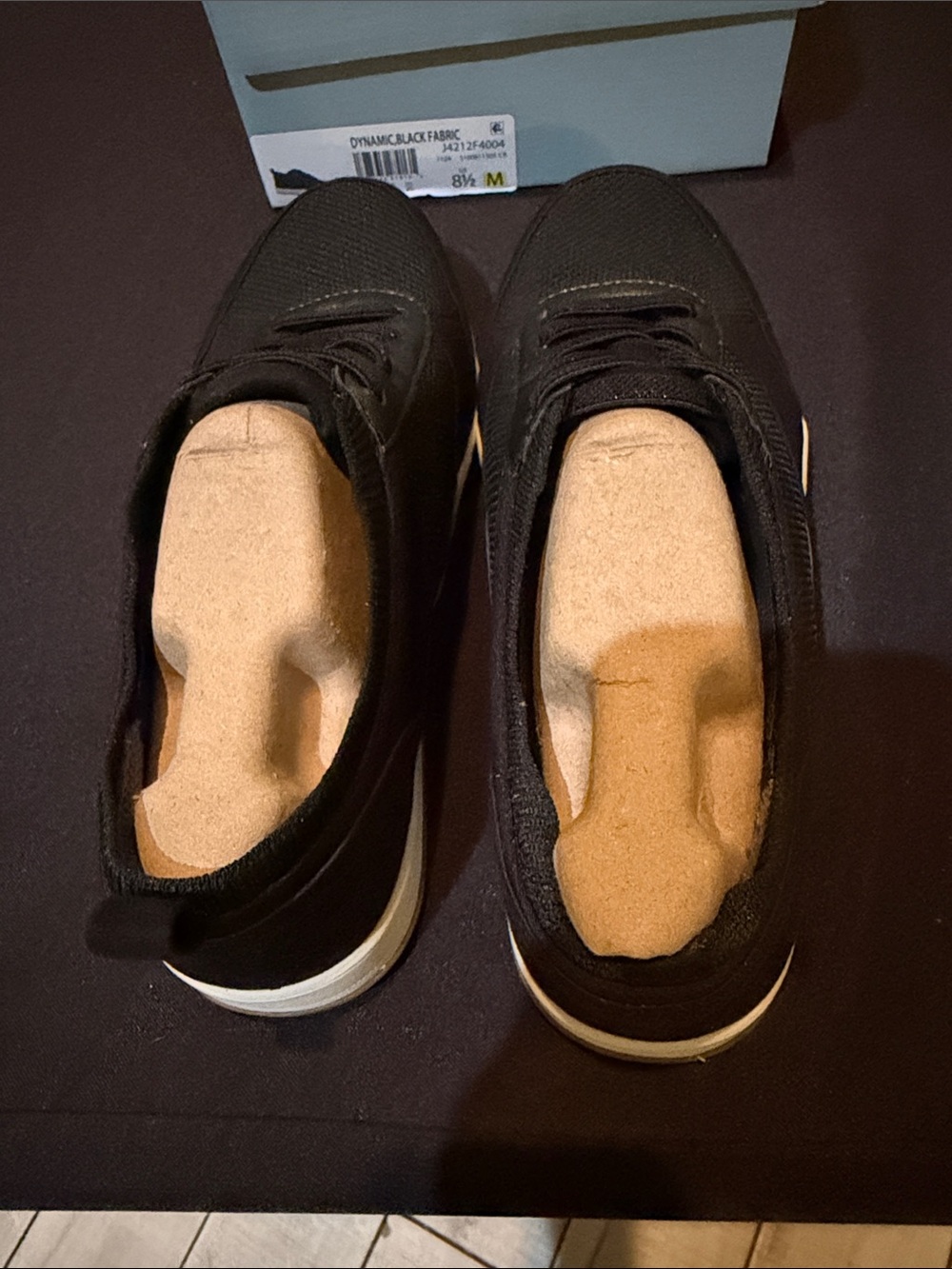 Life Stride Black Slip-On Athletic Sneakers